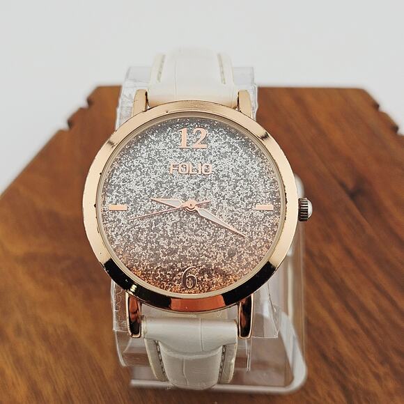 Folio Women's Glitter Dial Women's Watch Evening Glitz Date Night Sparkle IF130 - Picture 1 of 6